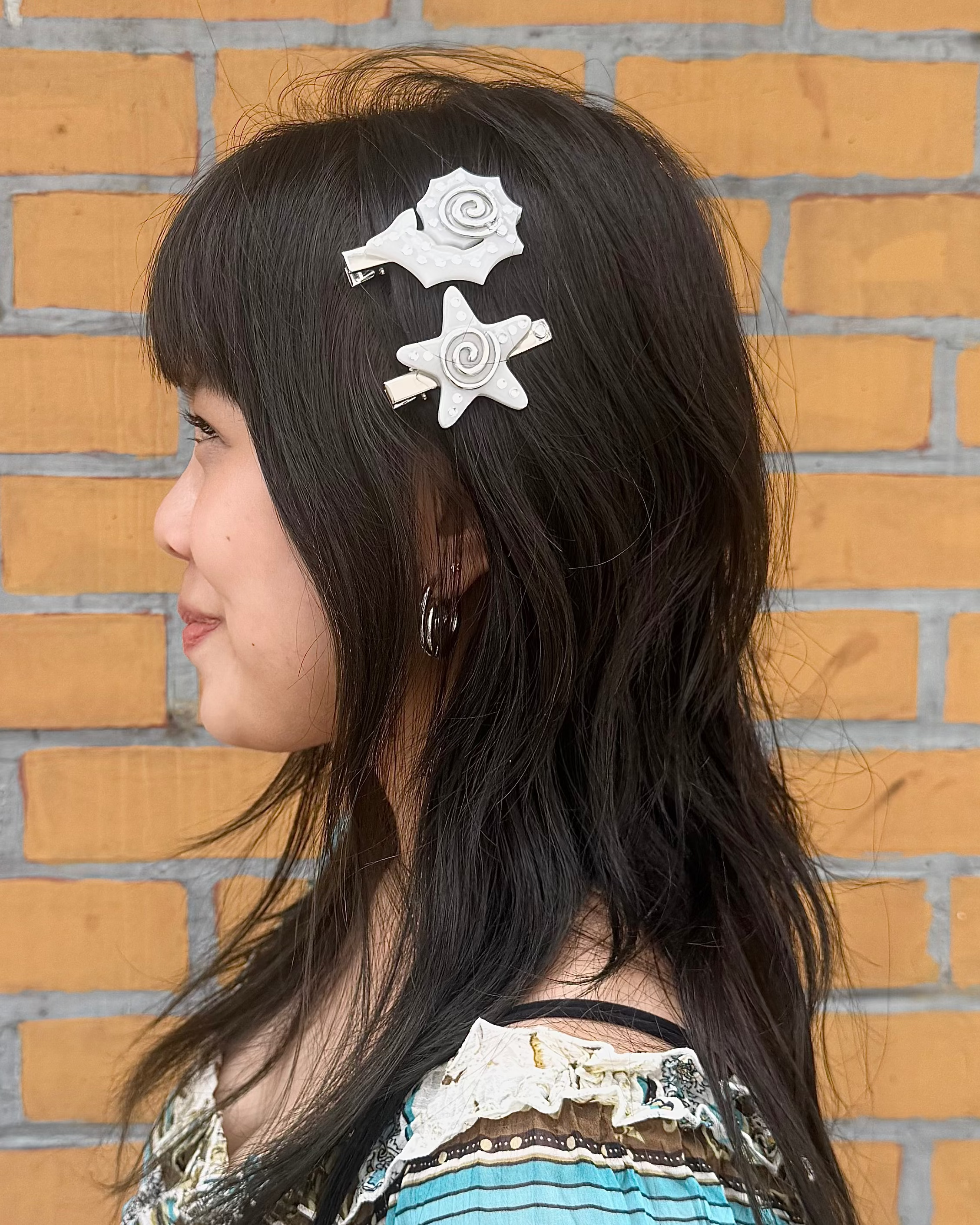 Shell Hairclips