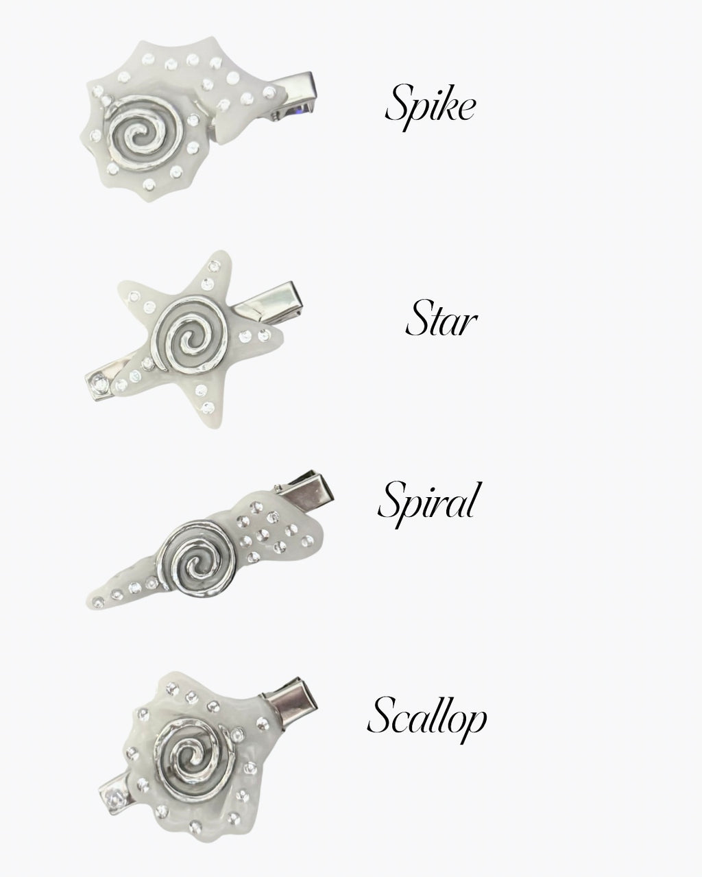 Shell Hairclips