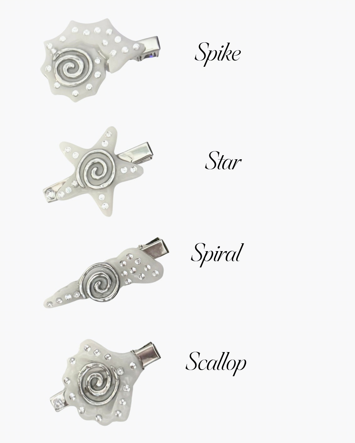 Shell Hairclips